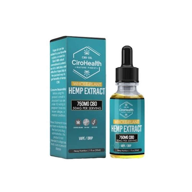 Ciro Health Full Spectrum 750mg CBD Vape – O...